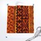 Tiki Hawaiian Tropical Orange Red Rust Vintage Polynesian Flower Custom Printed Fabric by Spoonflower Various Fabrics by the Yard or Fat Quarter